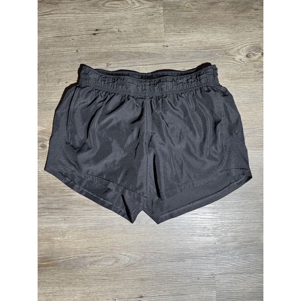 Athletic Works Women's Running Shorts Black Size M 8-10 Built In Brief Lined